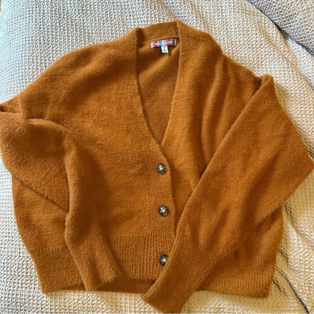 Burnt Orange Urban Outfitters Cardigan